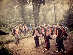 jungle survival training, outbound training, verena multi finance, gunung salak, dunia outbound