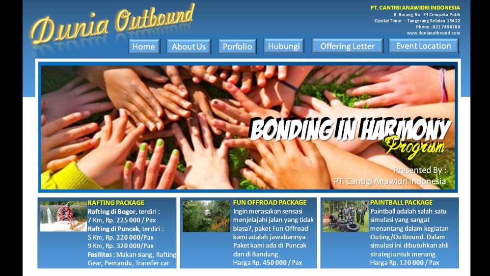 program outbound, outbound bogor, outbond bogor