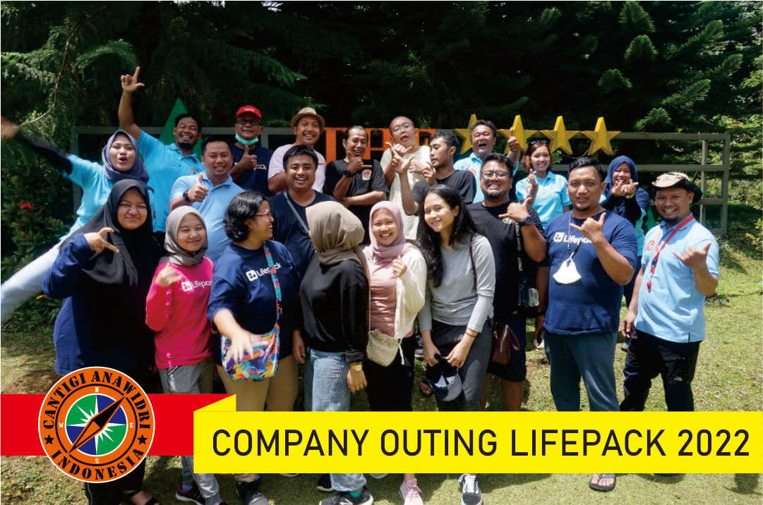 panitia outbound lifepack, outing kantor, lifepack outing 2022, outbound di sentul