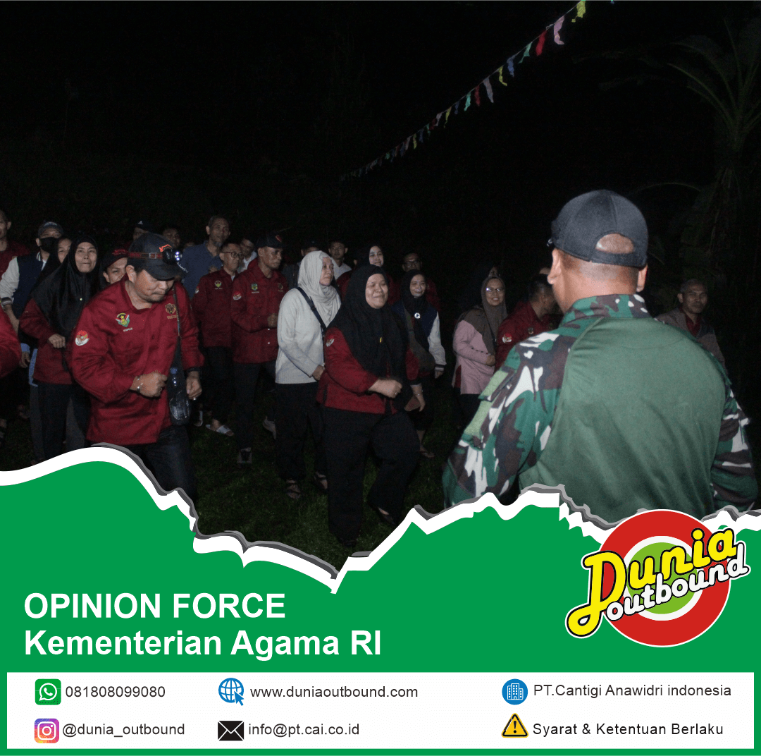 Capacity Building Kemenag RI, Capacity Building Bidang AKLAP, EO Capacity Building profesional, kegiatan outbound Kemenag di Bhumi Cantigi Camp, No Left One Behind Adventure Camp, Duta Akrual dan Duta BMN Kemenag RI.