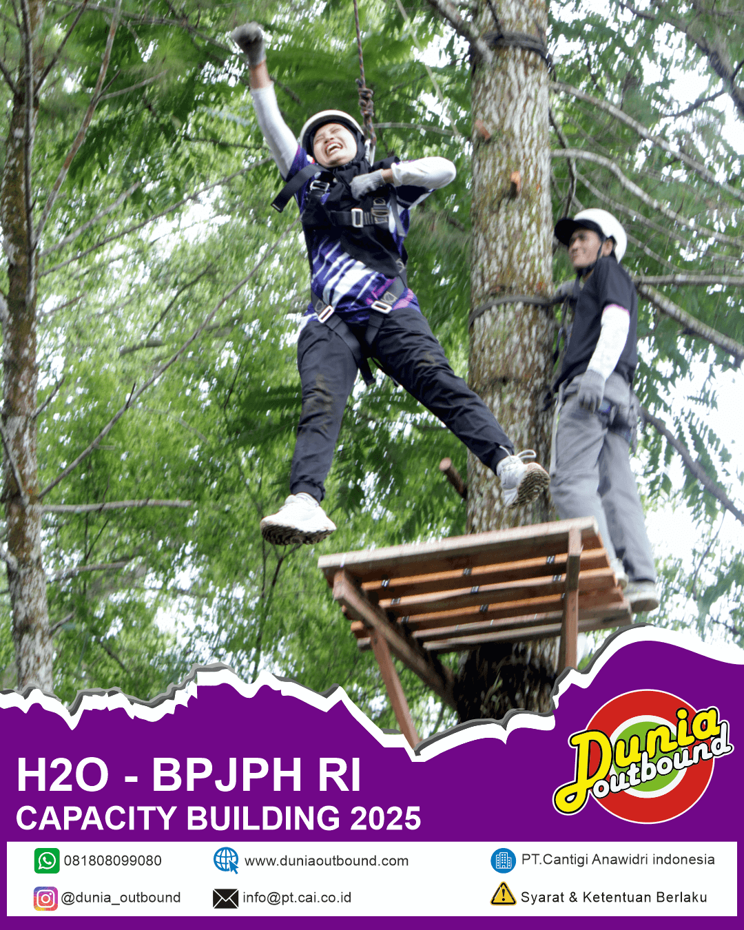 Capacity Building BPJPH RI, Pelatihan SDM Halal Indonesia, Outbound Training BPJPH di Bhumi Cantigi Camp, EO Capacity Building terbaik untuk instansi pemerintah, Kegiatan outdoor dan indoor untuk pegawai Kemenag