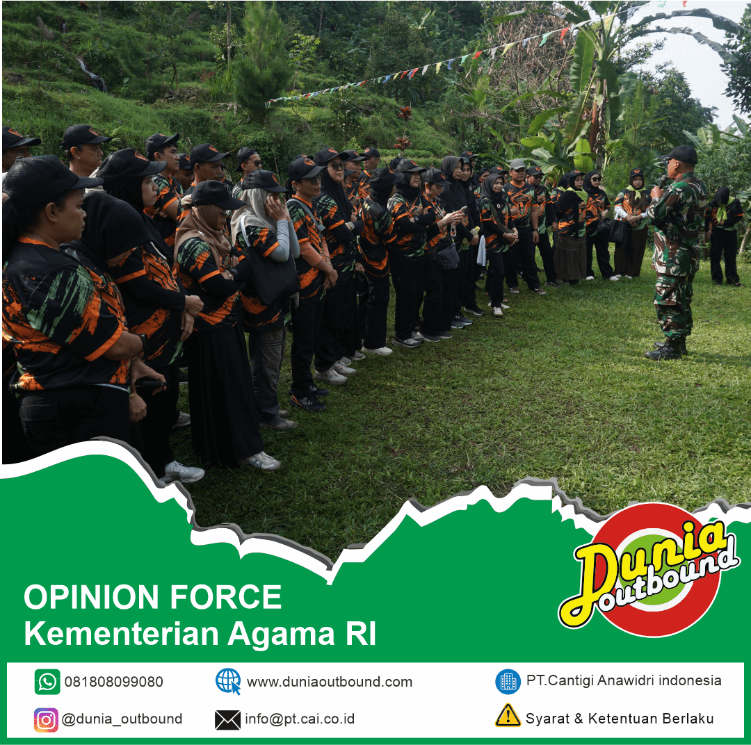 Capacity Building Kemenag RI, Capacity Building Bidang AKLAP, EO Capacity Building profesional, kegiatan outbound Kemenag di Bhumi Cantigi Camp, No Left One Behind Adventure Camp, Duta Akrual dan Duta BMN Kemenag RI.